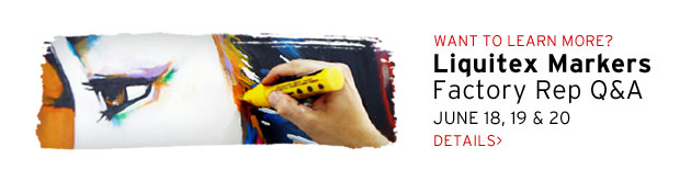 Liquitex Markers Demos June 18, 19 & 20